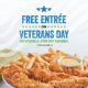 Ocharleys veterans day menu